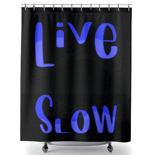Relax and Live Slow Sea Turtle Beachy Vacation Shower Curtains