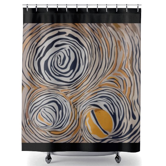 tiger skin Shower Curtains