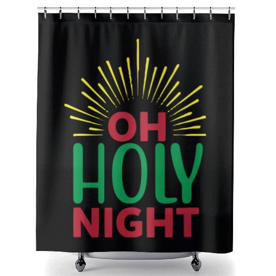Oh Holy Night Shower Curtains