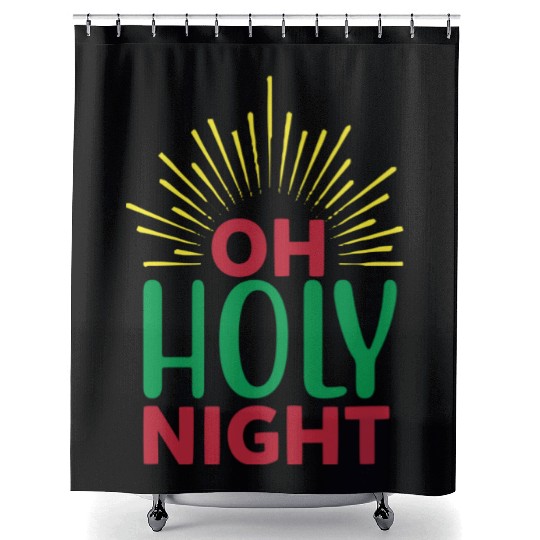 Oh Holy Night Shower Curtains