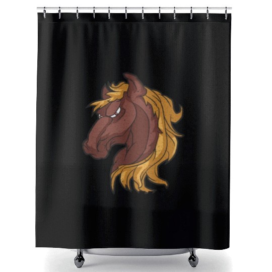 Cowboy Barn Bull Rider Rodeo Country Western Movie Shower Curtains