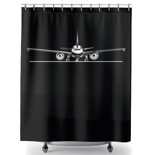 Pilot Aviation Airplane Airline Flight Sim Pilot Shower Curtains