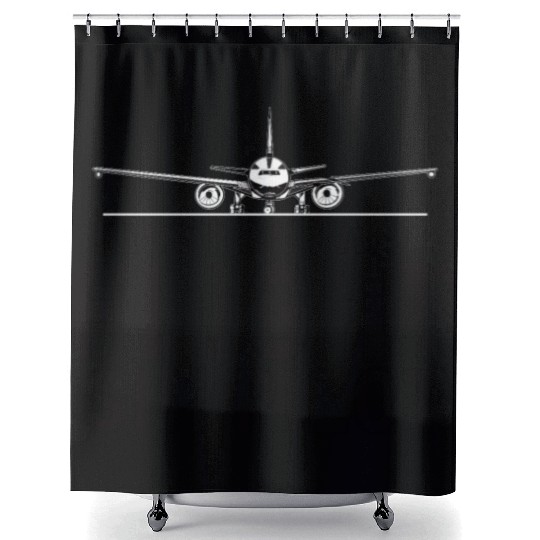 Pilot Aviation Airplane Airline Flight Sim Pilot Shower Curtains