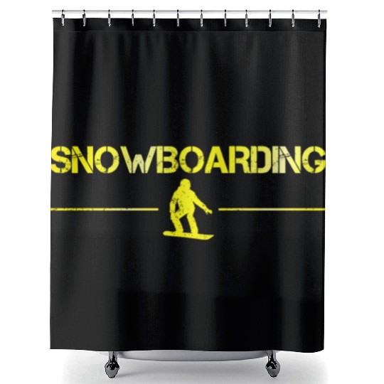 snowboarding Shower Curtains
