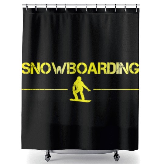 snowboarding Shower Curtains