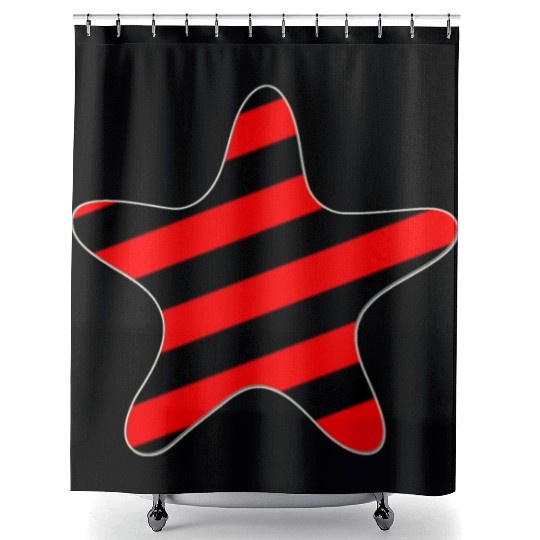 CUTE STARFISH NEON Shower Curtains