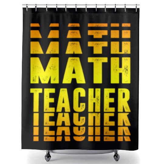 Math teacher design Shower Curtains