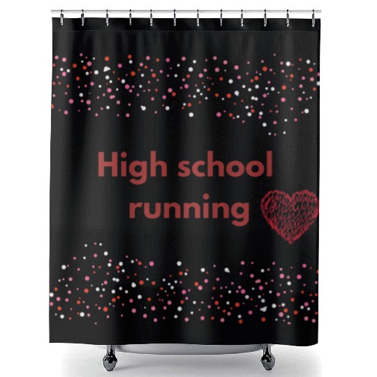 High school running ,Teenage clothes Shower Curtains