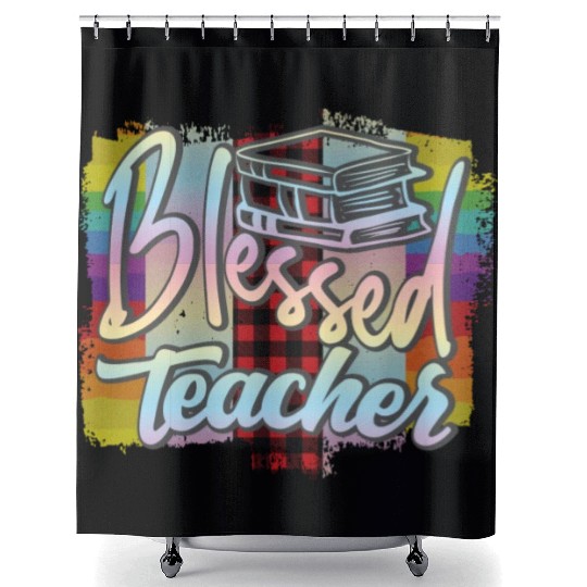 Blessed teacher Shower Curtains