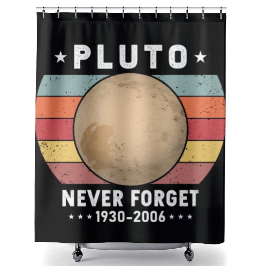 Pluto Never Forget 1930-2006 Shower Curtains