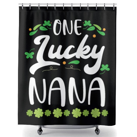 One Lucky Nana Grandma Granny St. Patricks Day Shower Curtains