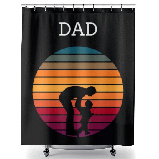 Father's Day Sunset Shower Curtains