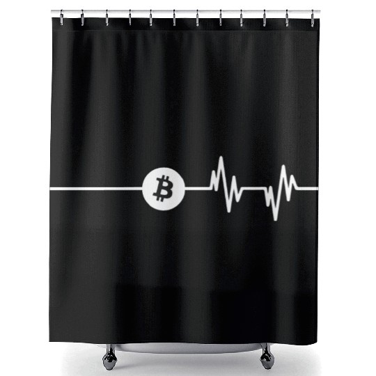 Bitcoin Cryptocurrency Bitcoin BTC Shower Curtains