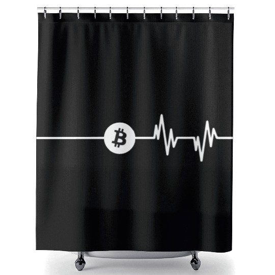 Bitcoin Cryptocurrency Bitcoin BTC Shower Curtains