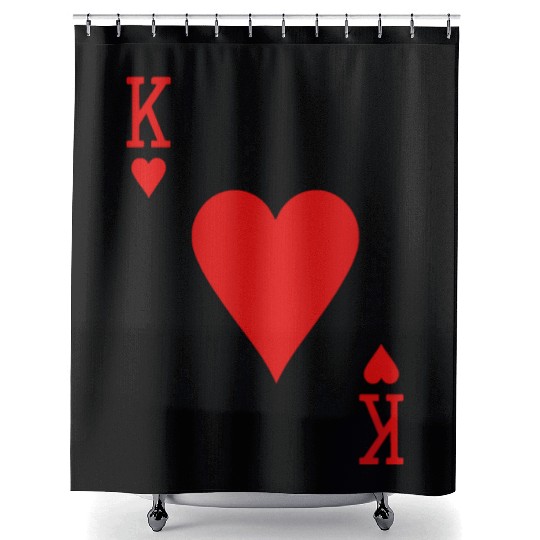 King Of Hearts Matching Couple Saint Valentine's D Shower Curtains