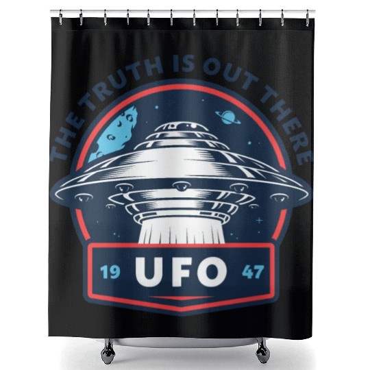 UFO 1947 The Truth Is Out There Shower Curtains