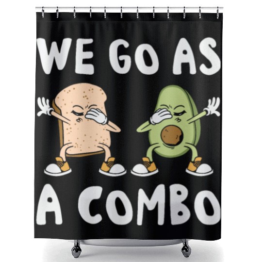Siblings Avocado Toast Combo Big Sister Brother Shower Curtains