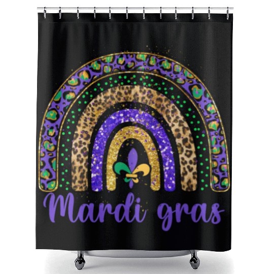 Mardi Gras Beads design - Mardi Gras Fat Tuesday Shower Curtains