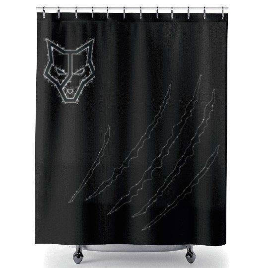 The ferocity of the Tiger in a Print Shower Curtains
