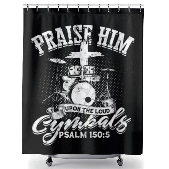 drumsticks Drum Music Christian Drummer church Shower Curtains