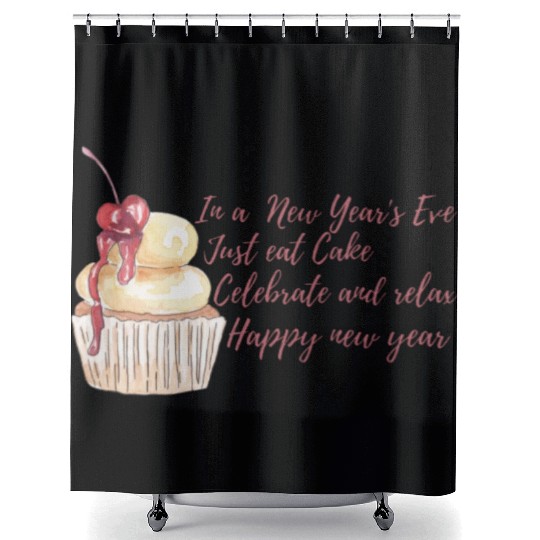 In new years eve just celebrate . Shower Curtains