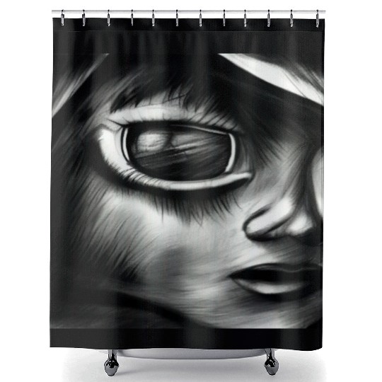 The truth is out there Look into my eyes and find Shower Curtains