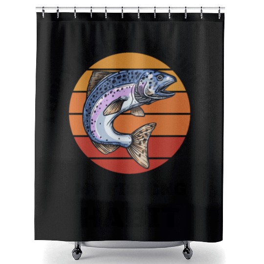 I Only Work To Support My Fishing Habit Shower Curtains