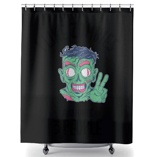 I Like Zombies And Maybe 3 People Shower Curtains