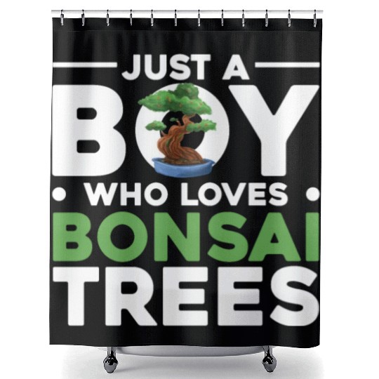 Bonsai Tree Owner Gift Bonsai Tree Gardening Shower Curtains