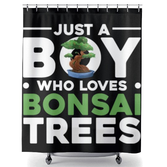 Bonsai Tree Owner Gift Bonsai Tree Gardening Shower Curtains