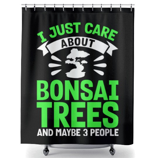 Bonsai Tree Owner Gift Bonsai Tree Gardening Shower Curtains