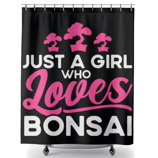 Bonsai Tree Owner Gift Bonsai Tree Gardening Shower Curtains