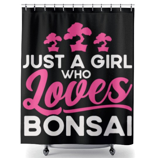 Bonsai Tree Owner Gift Bonsai Tree Gardening Shower Curtains