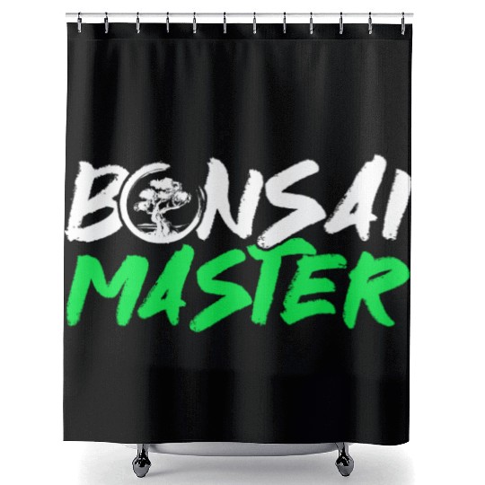 Bonsai Tree Owner Gift Bonsai Tree Gardening Shower Curtains
