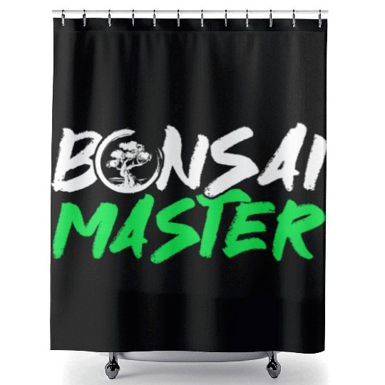 Bonsai Tree Owner Gift Bonsai Tree Gardening Shower Curtains