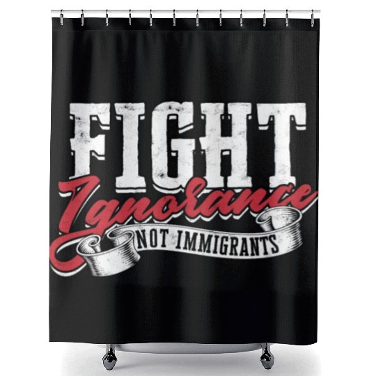 US Immigrant Indigenous USA Immigrants america Shower Curtains