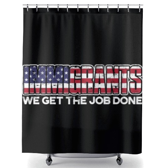 US Immigrant Indigenous USA Immigrants america Shower Curtains