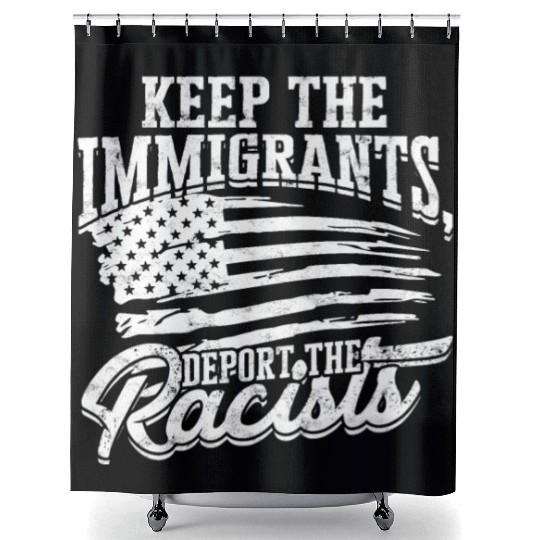 US Immigrant Indigenous USA Immigrants america Shower Curtains