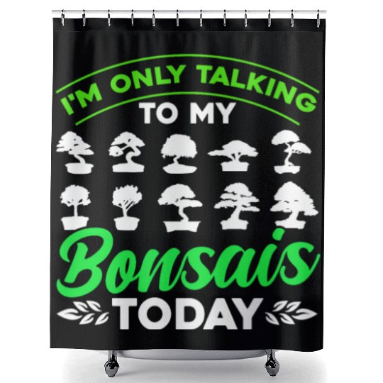 Bonsai Tree Owner Gift Bonsai Tree Gardening Shower Curtains