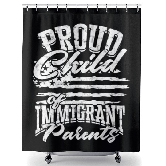 US Immigrant Indigenous USA Immigrants america Shower Curtains