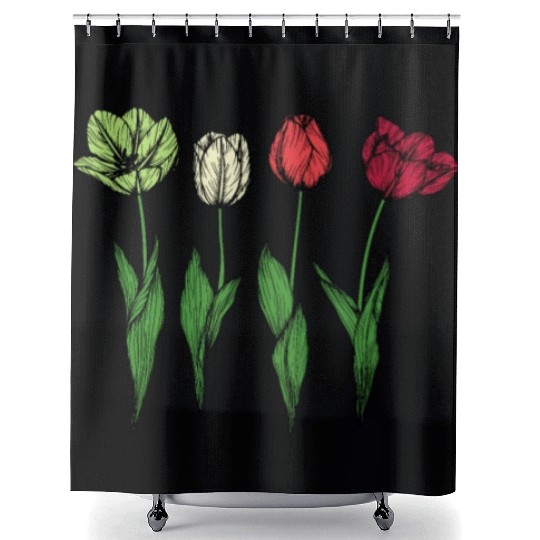 Tulip Gardening Tulips Shower Curtains