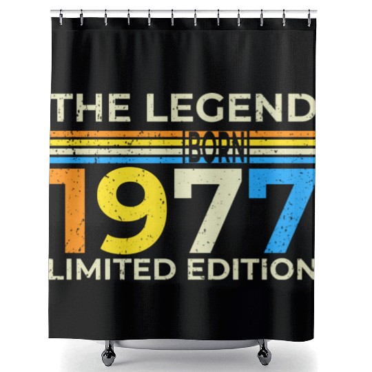 The Legend 1977 Born Limited Edition Shower Curtains