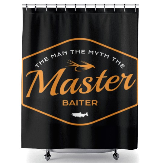 Fishing - Master Baiter Shower Curtains