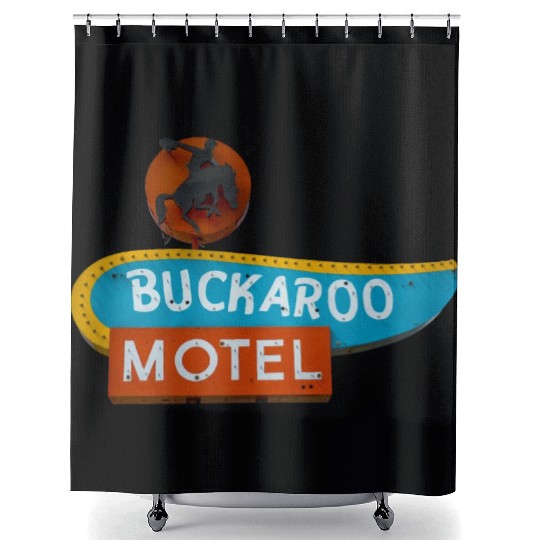 Buckaroo Motel Sign Route 66 Tucumcari New Mexico Shower Curtains