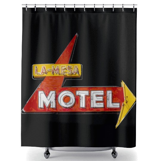 La Mesa Motel Route 66 Santa Rosa New Mexico Shower Curtains