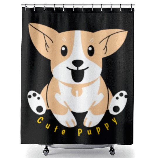 Cute Puppy Shower Curtains