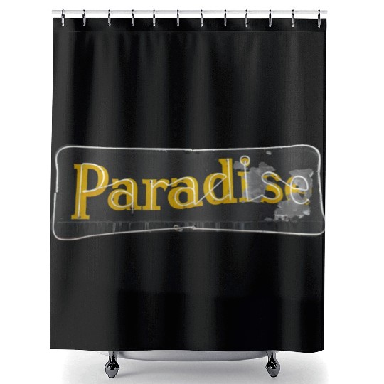 Paradise Motel Route 66 Neon Tucumcari New Mexico Shower Curtains
