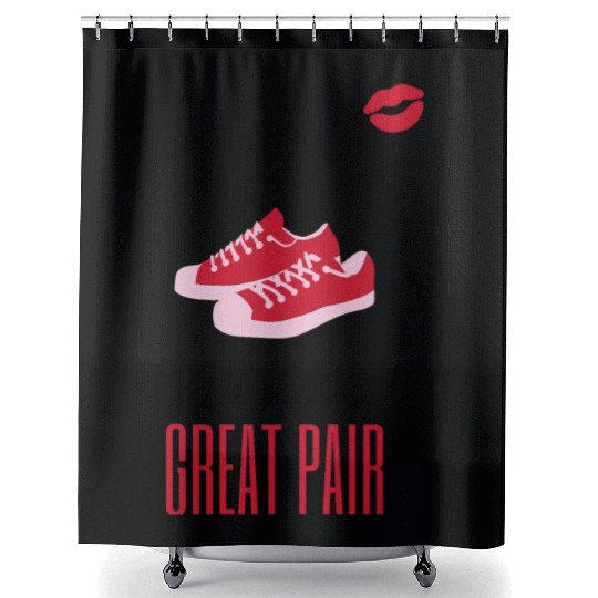 Couple Valentine 2023, Happy Valentine 2023, Love Shower Curtains