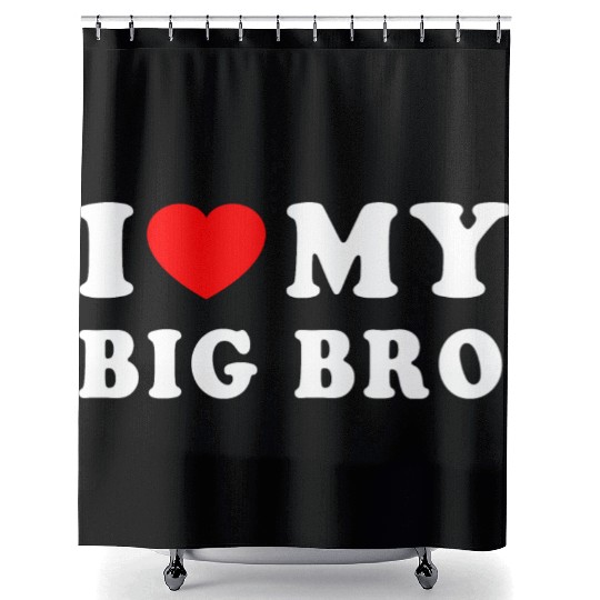 I Love My Big Bro Brother Shower Curtains
