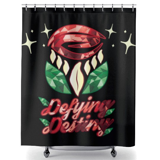 Defying Destiny Shower Curtains